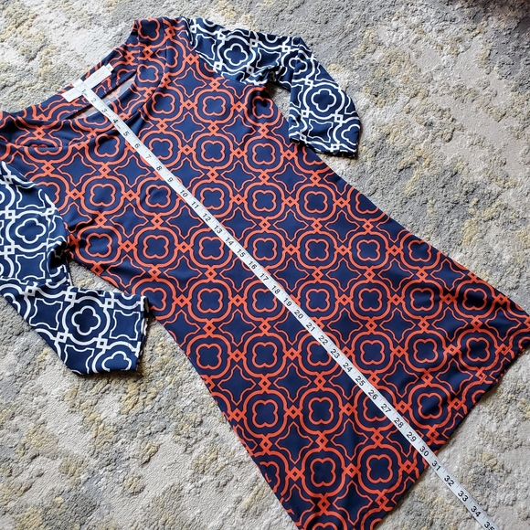 Tracy Negoshian Lattice Pattern Dress - Picture 11 of 12